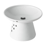 Maxbell Elevated Cat Food Bowl Water Bowl Feeding Drinking Ceramic Raised Pet Feeder 105mmx150mmx110mm