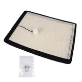 Maxbell Sisal Pet Cat Pet Scratchesing Mat with 10 nail Premium for Kitty Training M