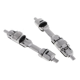 Maxbell 2pcs Metal Fishing Reel Seat Fishing Rod Clip Pole Fitted Deck DIY White