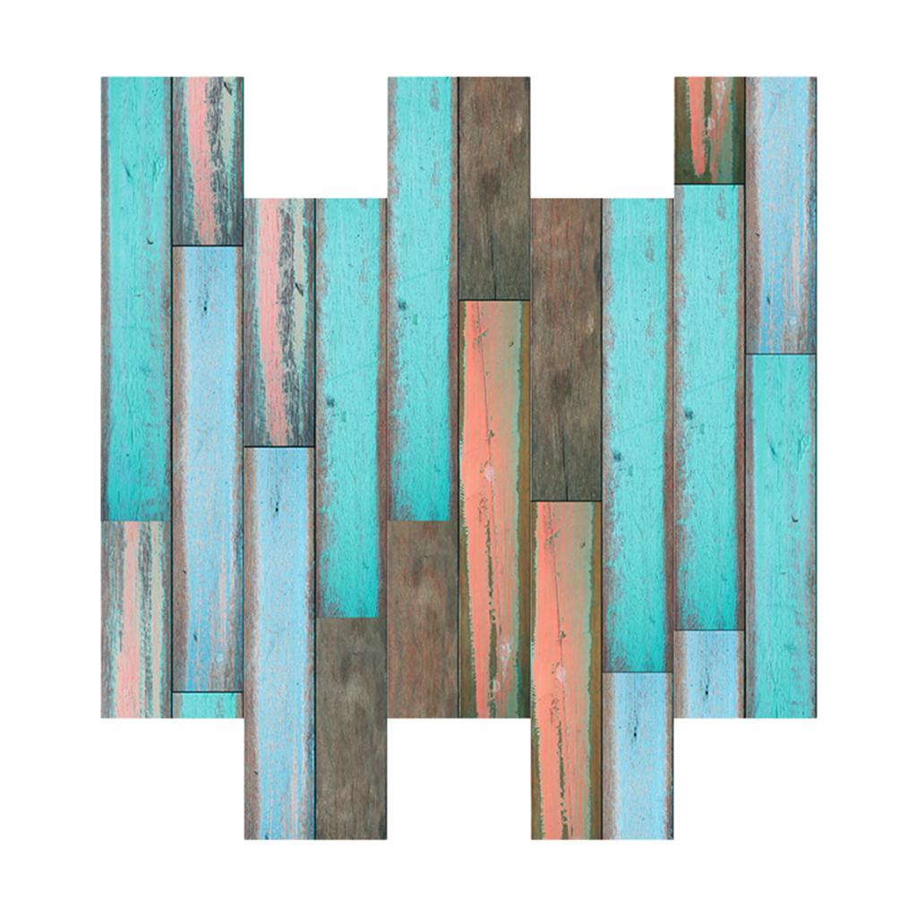 Maxbell Frosted Wooden Texture Sticker Wall Floor Tile Stickers 6 Colors Green