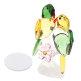 Maxbell Maxbell Crystal Parrot Statue Bird Figurine Animal Model for Living Room Home Decor Green