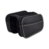 Maxbell Bike Bag Detachable Waterproof Bike Pannier Portable Bicycle Front Frame Bag Style A Black