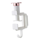 Maxbell Basin Storage Rack Towel Hook Bathroom Seamless Hooks for Washroom White