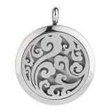 Maxbell Stainless Steel Hollow Round Photo Frame Charms Pendants Spindrift