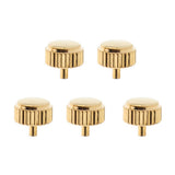 Max 5PCS Steel Watch Crown Golden Gold 6mm