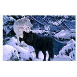 Maxbell DIY 5D Diamond Embroidery Painting Cross Stitch Kit Animal Decor Wolf