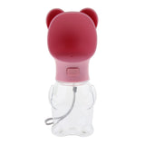 Max Portable Pet Dog Water Bottle Dogs Travel Puppy Cat Drinking Bowl  Pink