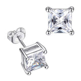 Max Cubic Zirconia Stud Earrings Hypoallergenic Crystal Earrings for Women