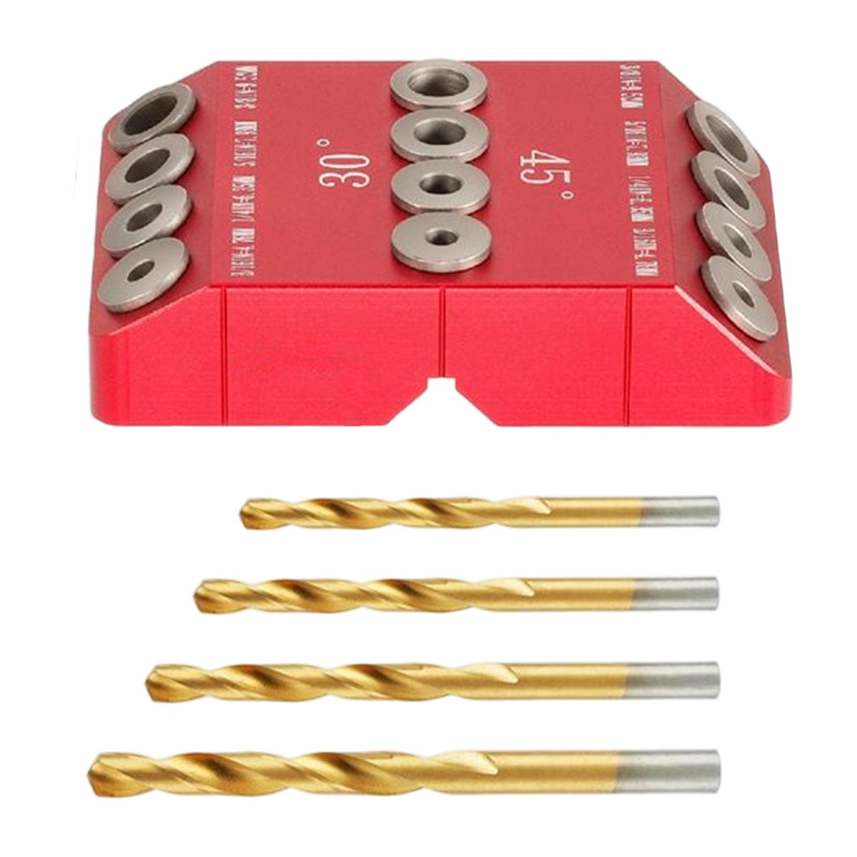 Maxbell Drill Guide Woodworking Drilling Jig Locator Drilling Kit Stair Wire Puncher With Drill