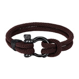 Maxbell Couples Rope Bracelet Bangle Fashion Waterproof for Camping Outdoor Coffee