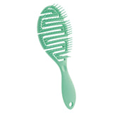 Maxbell Hair Brush S Shape Durable Massage Styling Tool for Wet Hair Dry Hair Men Green