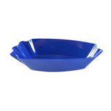 Maxbell Plastic Plate Snack Serving Tray Oval Coffee Bean Tray Sample Plates Blue