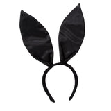 Maxbell Black Bunny Ears Headband for Women Girls for Cosplay Halloween Accessory