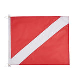 Maxbell Dive Flag 20" x 24 for Snorkeling Use with Float, Buoy, Boat, Flagpole