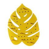Maxbell Creative Leaf Shape Wall Mounted Board Hooks Indoor Home Ornament Yellow