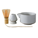 Maxbell 4Pcs Traditional Matcha Set for Family Japanese Matcha Preparation Best Gift White
