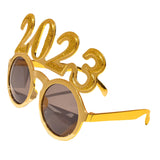 Maxbell New Year Photo Glasses Decorations Photo Prop for Adults Kids Celebration Aureate Pink