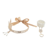 Max Retro Style 1920s Flapper Headband Rhinestone Tiara Headdress Wedding Prom