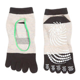 Maxbell Yoga Socks Non Slip Pilates Massage Socks with Grip Exercise Gym  Khaki