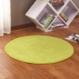 Max 1M Soft Coral Fleece Kid Tent Carpet Rug Pad Bedroom Cushion Mat Yellow