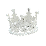 Maxbell Queen Crown Headband Headwear Princess Crown for Wedding Party Anniversaries Argent