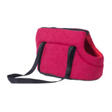 Maxbell Portable Pet Carrier Travel Bag Shoulder Bag Breathable Hiking Dog Car Seat Red 45x22x20cm