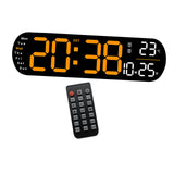 Maxbell Digital Alarm Clock with Temperature Display for Living Room NightStand Dorm Orange
