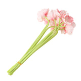 Max 10 Pieces PU Lifelike Artificial Poppy Flower Branches for Home Decor Pink