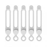Maxbell 5 Pieces Cord Organizer Silicone Premium for Data Centers Household Home White