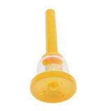 Max Plastic Handbell Hand Bell Percussion Instrument Musical Toy for Kids Yellow