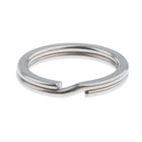 Maxbell Titanium Key Ring Pocket Tool Mini Split Keychain Circle Clip Silver 18mm