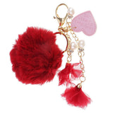 Max Fashion Fake Rabbit Fur Ball Key Chain Bag Pendants Decoration Girls Gift