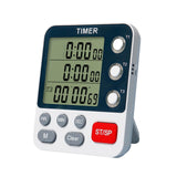 Maxbell Digital Timer Three Channels Experiment Reminder Simple for Cooking Baking