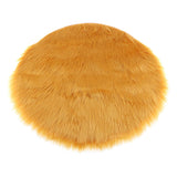 Max Soft Sheepskin Fluffy Skin Faux Fur Fake Rug Mat Small Rugs Yellow