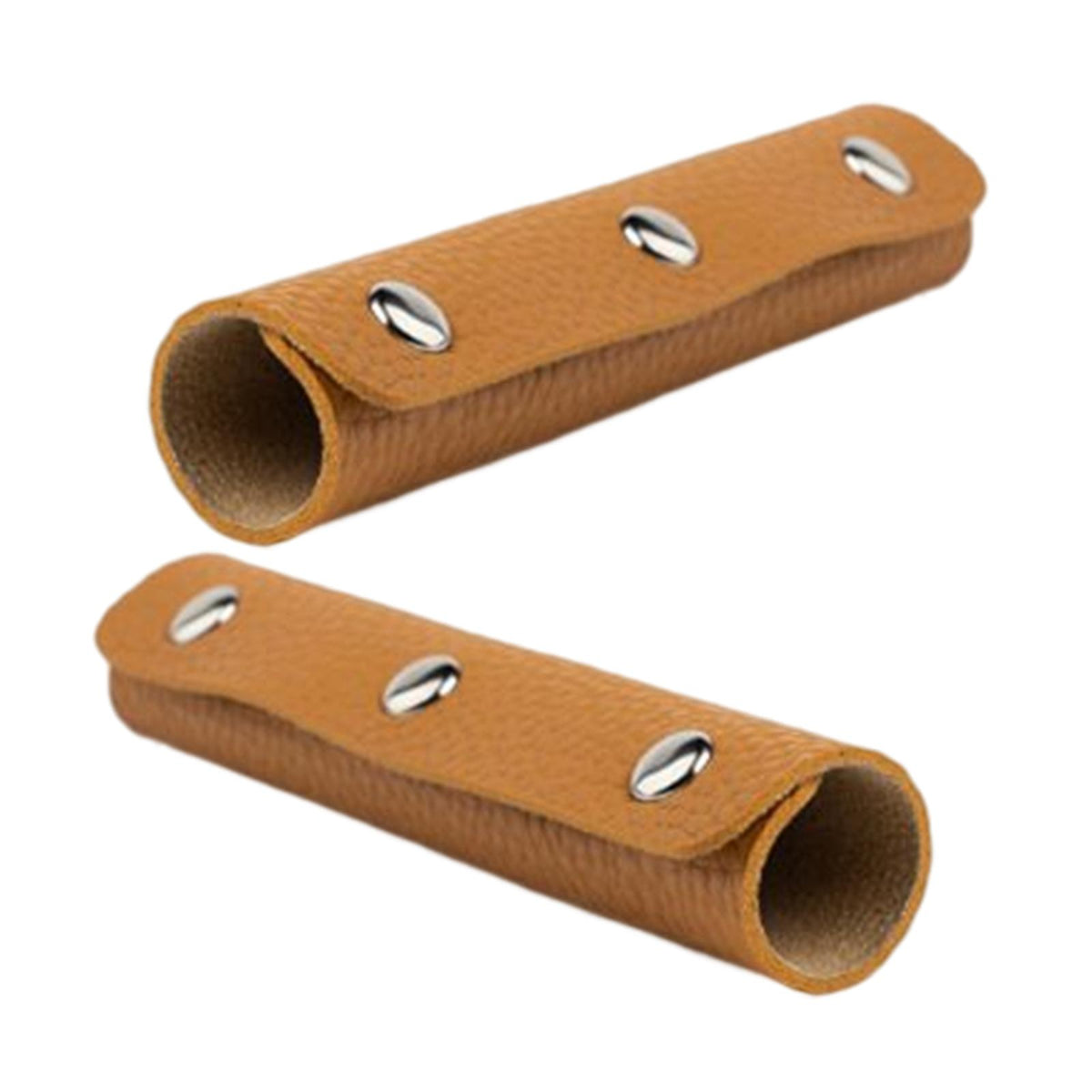 Maxbell 2x Leather Handbag Handle Wrap Cover Handle Protectors Holder for Travel Bag Orange