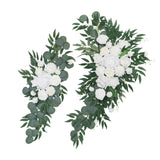 Maxbell Artificial Flower Swag Backdrop Hanging Wedding Arch Wreath for Wedding Wall