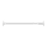 Maxbell Extendable Clothing Rod Curtain Rod Clothes Hanger for Wardrobe Bathroom White 1.6 Meter