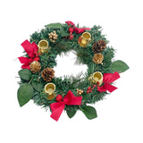 Maxbell 12inch Christmas Advent Wreath with Candle Holder for Church Christmas Red