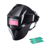 Maxbell Solar Powered Auto Darkening Welding Helmet Mask for ARC Welding Blue