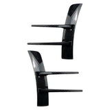 Maxbell Front Bumper Air Vent Trim Cover Stickers for Mercedes-Benz A-Class Carbon fiber pattern