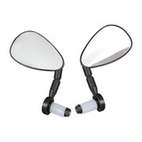 Maxbell 2 Pieces Bicycle Rearview Mirror Wide Angle Shatterproof Bike Bar End Mirror