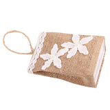 Maxbell Vintage Jute Linen Candy Bags Burlap Gift Baskets Wedding Favors B