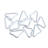 Maxbell 10x Triangle Rings Buckle Loop V-rings for Straps Trampoline Mat Accessories