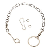 Maxbell Pet Bird Leash Parrot Foot Chain Stainless Steel Training Anklet Ring 09