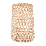 Maxbell Bamboo Handwoven Lamp Shade Ceiling Pendant Light Cover for Office Bedroom 18cmx6cm