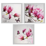 Max 3x Art Oil Painting Canvas Picture Flower Butterfly Wall Home Decor 50x50cm