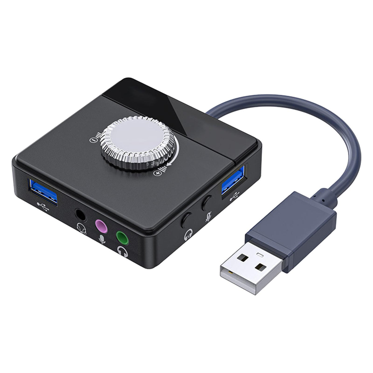 Maxbell Audio Adapter 3 Ports to 3.5mm Jack High Speed Converts for Microphone Mouse