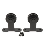 Max 2pcs Black Steel Sliding Barn Wood Door Roller Hardware Replacement Hanger F - Aladdin Shoppers