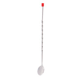 Max Cocktail Spoon Stainless Steel Threaded Mixing Spiral Spoon Bar Tools 23cm
