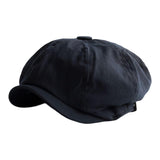 Maxbell Breathable Mens Newsboy Hat Soft 8 Panels Headwear for Fall Travel Spring Black 4XL